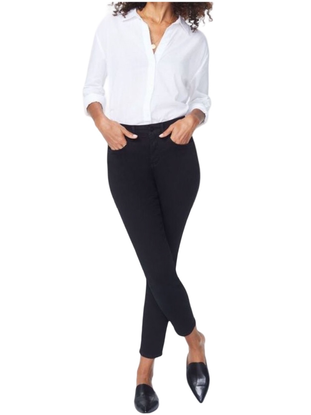 NYDJ Black Alina Ankle Jeans Women's NWT Size 10